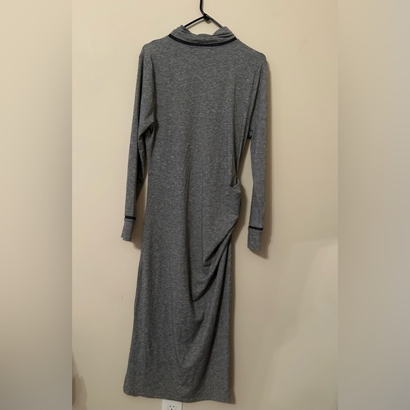 Athleta Industry Turtleneck Dress Size Large Heather Gray NWT - Picture 4 of 12